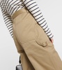 Quentin high-rise cotton flared pants