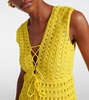 Bianca cotton crochet minidress