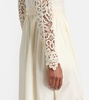 Palermo lace-trimmed cotton and silk gown