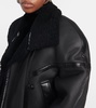 Leather and shearling jacket