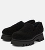 Furry Chic shearling platform loafers