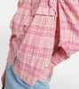 Idety checked cotton blouse