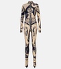 Tattoo Collection printed jersey catsuit