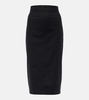 Eden cotton-blend pencil skirt