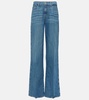 High-rise flared jeans