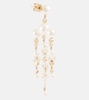 Jardin de Rêve 14kt gold earrings with diamonds and pearls