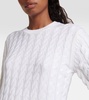 Cable-knit wool sweater 