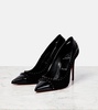 Duvette Spikes 100 suede pumps