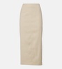 Kimpton linen-blend midi skirt