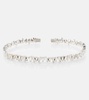 Classic 18kt white gold bangle with diamonds