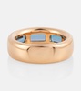 Iconica 18kt rose gold ring with topaz