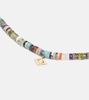 Evil Eye 14kt gold beaded necklace