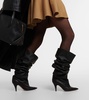 River leather knee-high boots