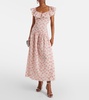 Eugene floral ruffled cotton midi dress