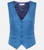 Coleridge wool-blend vest