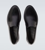 60's leather loafers