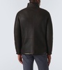 Shearling-lined leather jacket