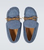 Denim moccasins