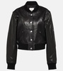 Adriel leather bomber jacket 