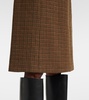 Halle wool and cashmere midi skirt