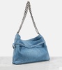 Voyou Chain Medium denim shoulder bag