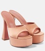 Dalida 140 satin platform mules