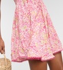 Claire floral strapless minidress