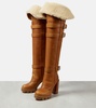 Brodeback Lug over-the-knee boots