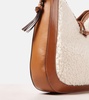 Vigo Medium shearling and leather shoulder bag