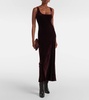 Velvet maxi dress