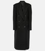 Edmont double-breasted wool-blend coat