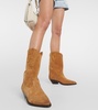 Duerto suede ankle cowboy boots