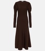 Hannah virgin wool midi dress