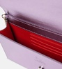 Loubi54 Small logo leather clutch