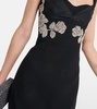 Juliana crystal-embellished midi dress