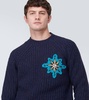 Rib-knit wool-blend sweater 