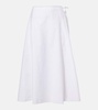 Fleur cotton midi skirt