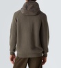 Lens wool-blend zip-up hoodie