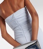 Emma draped jersey bustier gown