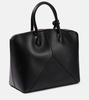 V Small leather tote bag