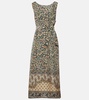 Kiko printed silk maxi dress