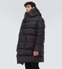 Hooded down coat