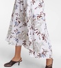 Helena floral halterneck cotton midi dress