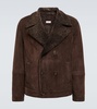 Shearling-lined leather jacket