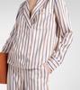 Lusanne striped satin shirt