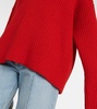 Wool and cashmere polo sweater