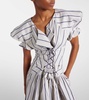 Kate striped cotton midi dress