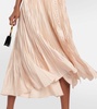 Pleated midi skirt