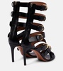 Buckle leather sandals