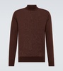 Virgin wool turtleneck sweater